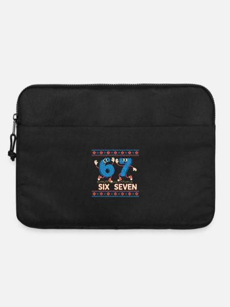 6 7 Sechs Sieben Meme - Laptoptasche 15" - Schwarz