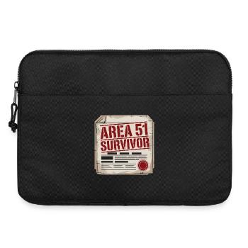 Funny Area 51 Survivor Alien UFO - Laptop bag 15" - black - Front