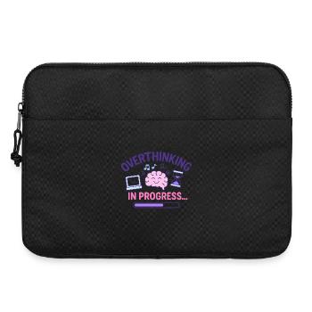 Overthinking in Progress - Laptop bag 15" - black - Front