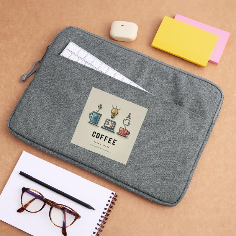 Coffee Code Design Laptop bag 15"