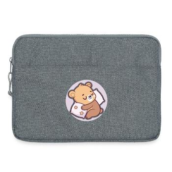 Ourson Doux Rêverie - Sacoche pour ordinateur portable 15 pouces - gris chiné - Devant