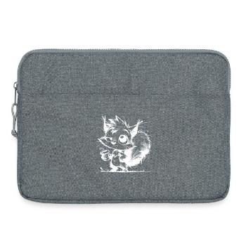 Eichhörnchen noch ein Kaffee? Immer her damit - Laptoptasche 15" - Grau meliert - Vorne