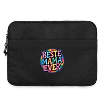 Beste Mama Ever Regenbogen Design - Laptoptasche 15" - Schwarz - Vorne