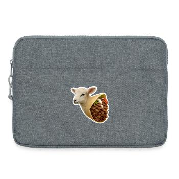 Consommation de viande | Agneau Döner - Sacoche pour ordinateur portable 15 pouces - gris chiné - Devant