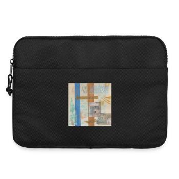Abstrakte Collage - Laptoptasche 15" - Schwarz - Vorne