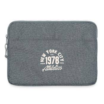 Athlétisme rétro NYC 1978 - Sacoche pour ordinateur portable 15 pouces - gris chiné - Devant