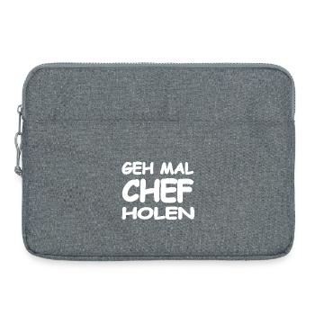 Chef - Laptoptasche 15" - Grau meliert - Vorne