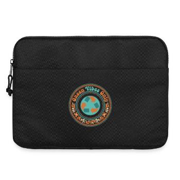 Des vibrations vertes pures - Sacoche pour ordinateur portable 15 pouces - noir - Devant