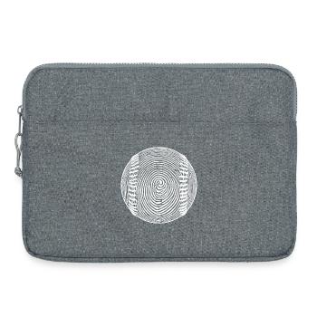 Baseball Art Baseball Player - Laptop bag 15" - heather grey - Front