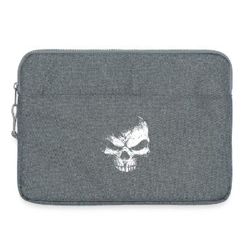 Evil Skull – Dark Grinning Beast - Laptop bag 15" - heather grey - Front