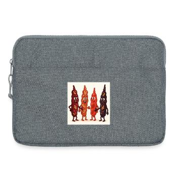 Arguing Cousins Churchkhela vs. Ceviz Sucuğu - Laptop bag 15" - heather grey - Front