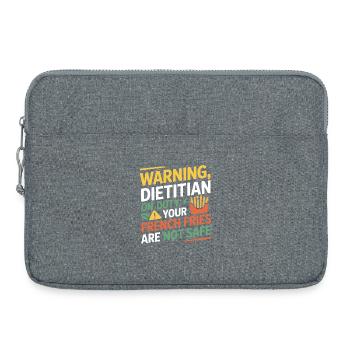 Registrierter Ernährungsexperte Gesundheit - Laptoptasche 15" - Grau meliert - Vorne