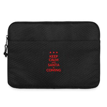 Keep Calm and Santa Is Coming - Laptop bag 15" - black - Front