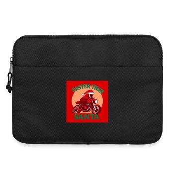 Faster than Santa - Laptoptasche 15" - Schwarz - Vorne
