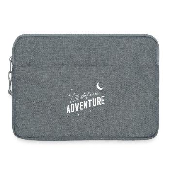 Vanlife- - Lets start a new Adventure - Laptop bag 15" - heather grey - Front