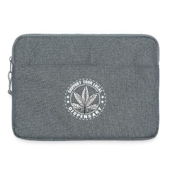 Funny Stoner Outfits - Laptop bag 15" - heather grey - Front