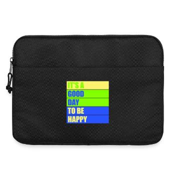Bonjour sois heureux Motivation positive Dire bonheur - Sacoche pour ordinateur portable 15 pouces - noir - Devant