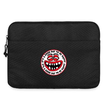 Bonjour sois heureux Motivation positive Dire bonheur - Sacoche pour ordinateur portable 15 pouces - noir - Devant