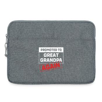 Opi Großvater Enkel Enkelkind Opa - Laptoptasche 15" - Grau meliert - Vorne