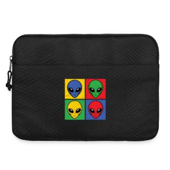 Aliens Pop Art Pop Art Alien Heads Alien Faces - Laptop bag 15" - black - Front