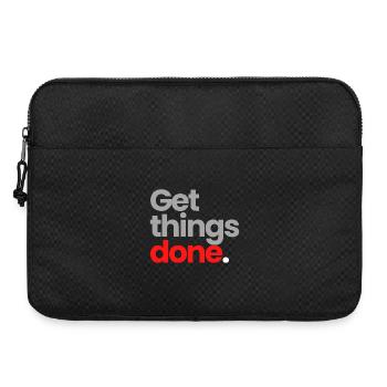 Faites avancer les choses - Sacoche pour ordinateur portable 15 pouces - noir - Devant