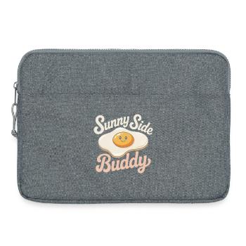œuf au plat - Sacoche pour ordinateur portable 15 pouces - gris chiné - Devant