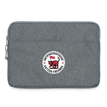 Antifascist Cat Friends - Against the Right - Laptop bag 15" - heather grey - Front