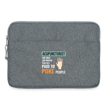 Lizenzierter TCM-Fachexperte spezialisiert - Laptoptasche 15" - Grau meliert - Vorne