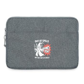 Aus den Zaubern, aber nicht aus den Hüllen - Cool Wizard - Laptoptasche 15" - Grau meliert - Vorne