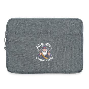 Aus den Zaubern, aber nicht aus den Hüllen - Cool Wizard - Laptoptasche 15" - Grau meliert - Vorne