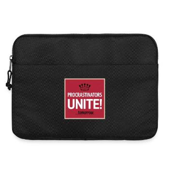 Procrastinators Unite ...Tomorrow - Laptop bag 15" - black - Front
