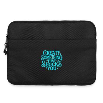 Create something that shocks you - Laptop bag 15" - black - Front