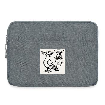 LES OISEAUX SONT FAUX - Sacoche pour ordinateur portable 15 pouces - gris chiné - Devant