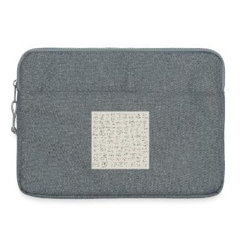 Nouveau langage abstrait - Sacoche pour ordinateur portable 15 pouces - gris chiné - Devant