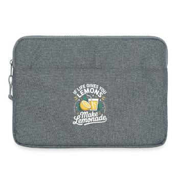If Life Gives You Lemons Make Lemonade - Laptoptasche 15" - Grau meliert - Vorne