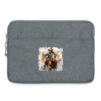 Wild West Rodeo Rider - Laptop bag 15" - heather grey - Front