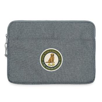 Golden Retriever Mom Club offizielles Mitgliederabzeichen - Laptoptasche 15" - Grau meliert - Vorne