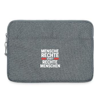 Les droits de l’homme au lieu des personnes de droite - Cool Pride - Sacoche pour ordinateur portable 15 pouces - gris chiné - Devant