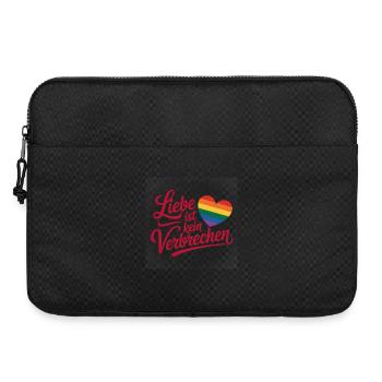 L’amour n’est pas un crime - Logo Cool Pride - Sacoche pour ordinateur portable 15 pouces - noir - Devant