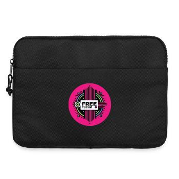 FREE TECHNO #2 - let's talk - Laptop bag 15" - black - Front