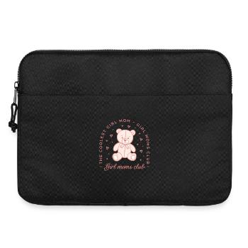 Club des mamans filles, esthétique rose de filles cool - Sacoche pour ordinateur portable 15 pouces - noir - Devant