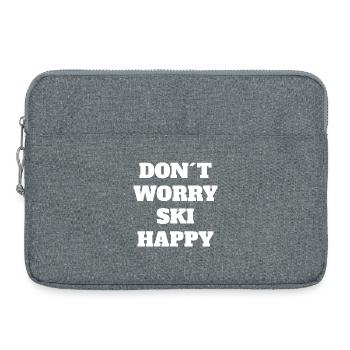 Drôles de ski Dicton de Ski Drôle après Ski - Sacoche pour ordinateur portable 15 pouces - gris chiné - Devant