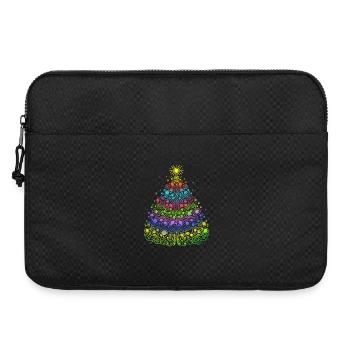 Christmas tree - Laptop bag 15" - black - Front