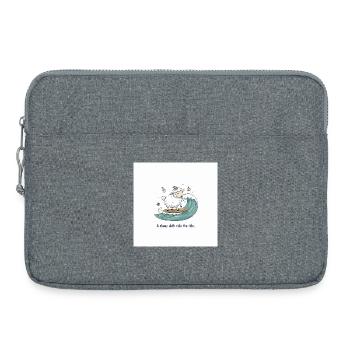 Surfing Sheep - Laptop bag 15" - heather grey - Front