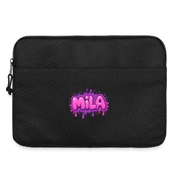 Graffiti MILA Name Gift Ideal druckbar auf - Laptoptasche 15" - Schwarz - Vorne