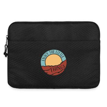 Enjoy The Little Things Dankbarkeit Achtsamkeit - Laptoptasche 15" - Schwarz - Vorne