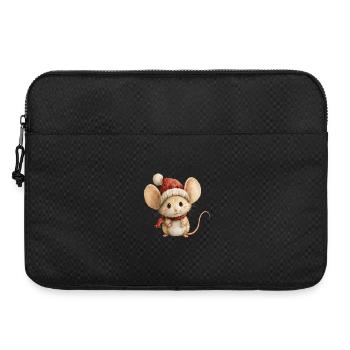 Petite Souris de Noël – Dessin Doux et Joyeux - Sacoche pour ordinateur portable 15 pouces - noir - Devant