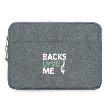 Licensed DC Clinical Spinal Adjustment Expert  - Laptop bag 15" - heather grey - Front