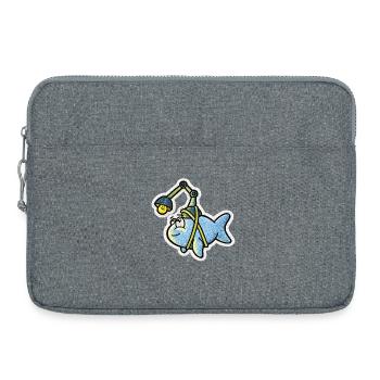 Poisson-lanterne - Sacoche pour ordinateur portable 15 pouces - gris chiné - Devant