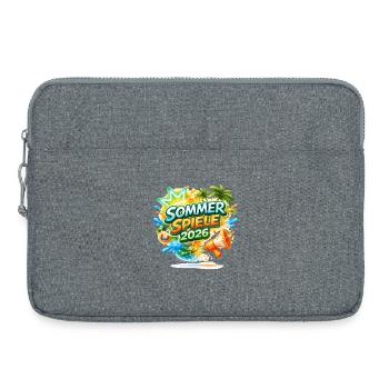 Sommer Spiele 2026 Tropen-Logo - Laptop bag 15" - heather grey - Front